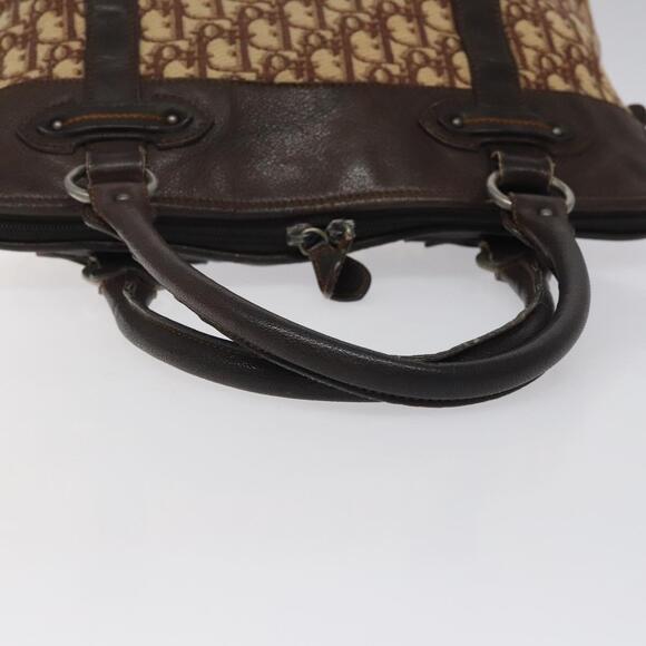 DIOR Trotter Canvas Hand Bag Brown - Picture 7 of 13